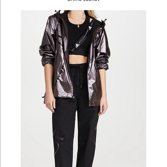 Stella McCartney x Adidas shine jacket truepace hazros black NWT XS - Picture 2 of 16